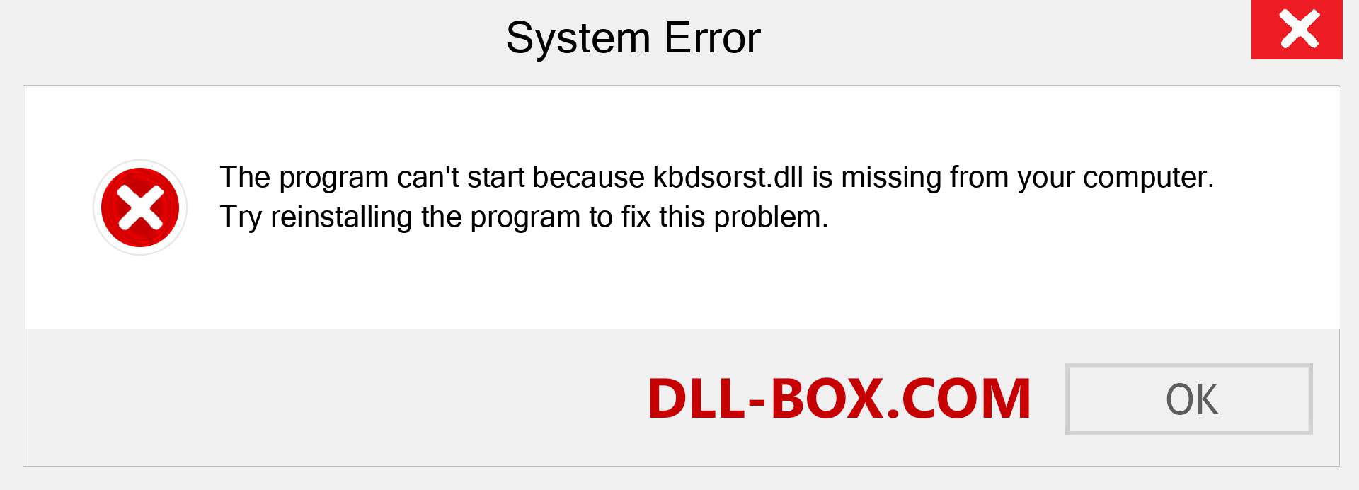  kbdsorst.dll file is missing?. Download for Windows 7, 8, 10 - Fix  kbdsorst dll Missing Error on Windows, photos, images